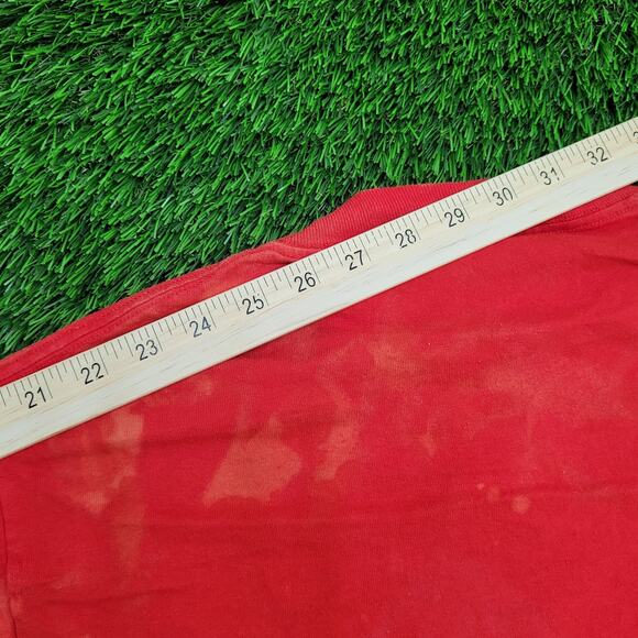 Vintage Chicago Blackhawks Shirt Womens Medium 19x23 Red USA - Picture 5 of 13